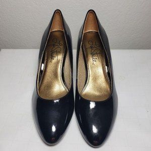 Life Stride Sable Black Closed Round Heels Sz 7M